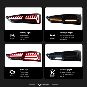 Fanale Posteriore AKD per Malibu <span class=keywords><strong>XL</strong></span> 2016-2022, Luci Posteriori con Indicatore di Direzione Dinamico, Luce Freno Rossa, Accessori Auto - Product Image 3