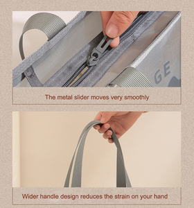 Bolsa de Cosméticos Grande e Impermeável em <span class=keywords><strong>Nylon</strong></span> com Alça, Ecológica, Personalizável com Logotipo para Mulheres, Portátil e Respirável para Artigos de Higiene Pessoal - Product Image 5