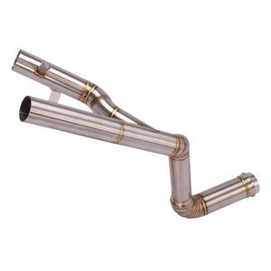 Silenciador de tubo de enlace medio para motocicleta, tubo de escape extraíble, doble salida, para <span class=keywords><strong>KTM</strong></span> <span class=keywords><strong>1290</strong></span> Super Duke R <span class=keywords><strong>2014</strong></span> 2015 2016 - Product Image 2
