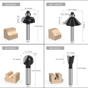 Milling Cutter Set 12 Pc Carbide Woodworking Tools For Cnc <b>Machining</b> Center Edge Trimming - Product Image 3
