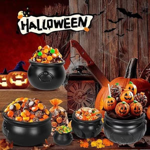 Mini Cubo <span class=keywords><strong>de</strong></span> Dulces <span class=keywords><strong>de</strong></span> Calabaza para Halloween, Tarro <span class=keywords><strong>de</strong></span> Bruja, Calderos, Ollas y Recipientes para Dulces para Fiesta <span class=keywords><strong>de</strong></span> Halloween - Product Image 3