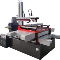 DK7763 CNC suku cadang mesin EDM potongan kawat menampilkan komponen inti mesin bantalan roda gigi Motor