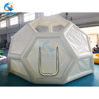Casa de Brinco Inflable Transparente de 13 pies para Niños, Carpa de Juegos al Aire Libre con Domos, Carpa Inflable con Forma de Globo