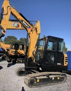 Mini-excavatrice SANY SY55C 55C-9 d'occasion, modèle 2022, poids opérationnel de 5,5 tonnes, composants principaux : moteur, boîte de vitesses, pompe - Product Image 4