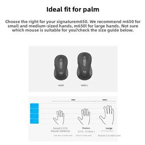 Souris sans fil <span class=keywords><strong>Logitech</strong></span> <span class=keywords><strong>M650</strong></span> M650L originale souris de bureau sans fil pour ordinateur portable - Product Image 2