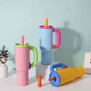 Nuevo 24Oz 30Oz 40Oz 304 Taza de coche de acero inoxidable Taza de cerveza Taza de agua portátil para niños al aire libre - Product Image 6