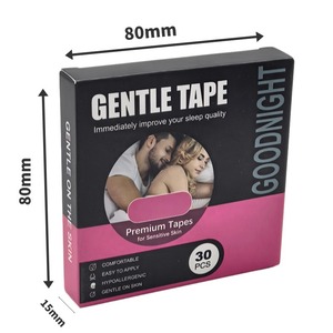 แผ่นปิดปากกันนอนกรนแบบมีกาวในตัว ระบายอากาศได้ดี สีสันสดใส สำหรับการดูแลสุขภาพ เพื่อปรับปรุงคุณภาพการนอนหลับและการหายใจ - Product Image 3