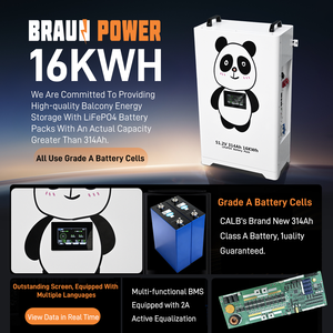 Sistema de Almacenamiento de Energía BetterESS 48V/51.2V 314Ah 16KWh, Batería de Iones de Litio de 300Ah, Batería Solar ESS de 15KWh para Uso Fuera de la Red, Celdas de Grado A - Product Image 5