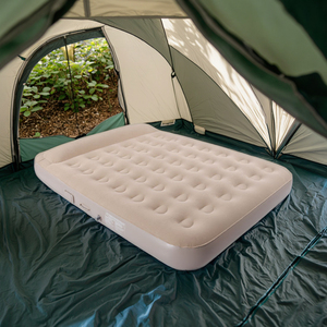 Diseño moderno PVC suave inflable cama King <span class=keywords><strong>Size</strong></span> 1-3 personas colchón de aire incorporado bomba eléctrica rápida para dormitorio Camping al aire libre - Product Image 1