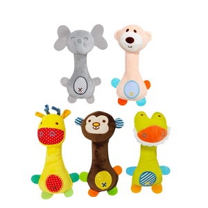 <span class=keywords><strong>Hochet</strong></span> écologique en peluche pour bébé, jouet en coton doux à saisir et à secouer pour les nourrissons de 0 à 3 ans - Product Image 1