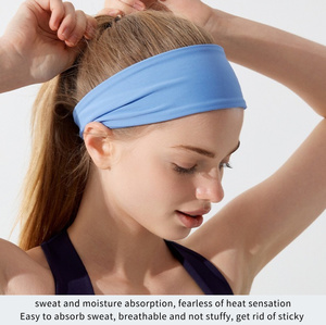 Diadema Deportiva <span class=keywords><strong>de</strong></span> Nailon CShang YF288 con Logotipo Personalizado, para Yoga, Baile, Ciclismo, Color Caramelo, Alta Elasticidad, para las Cuatro Estaciones - Product Image 2