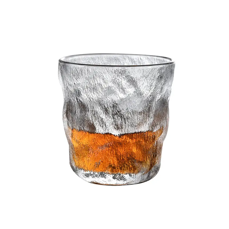 Eski moda viski bardağı kalın alt rom tarzı cam Bourbon