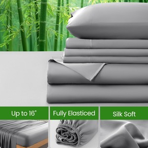 Cloudland Breathable Solid Color <strong>Bamboo</strong> for Certified ISO9001 Approved 300TC Cooling Duvet Cover Set All-Season Home - Product Image 4