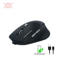 2.4G sans fil Rechargeable 1600 dpi optique silencieux Mode muet souris Gamer lumière Gaming PC souris