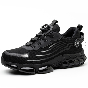 Chaussures de travail et de sport pour hommes et femmes, avec embout en acier et composite, tige en tricot, semelle intermédiaire en TPU, semelle extérieure en PVC/EVA, robustes, durables, excellente sécurité - Product Image 1