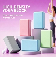 Blocs de yoga en EVA haute densité, antidérapants, légers, en mousse, durables, épais, support personnalisé, couleur personnalisée, accessoires de fitness Pilates