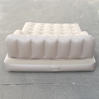 Fauteuil inclinable multifonctionnel cinq-en-un portable et pliable, design moderne, nouveau canapé gonflable, matelas gonflable pour le camping en plein air, PVC kaki