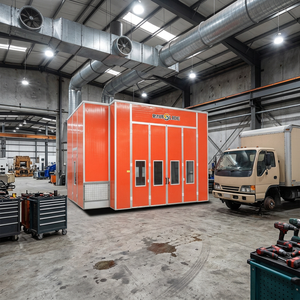 Cabina di Verniciatura Auto Fissa per Impieghi Gravosi con Struttura in Acciaio Rinforzato per Grandi Garage e Verniciatura Auto - Product Image 1