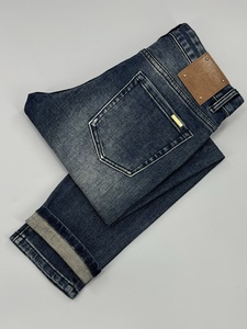 Hochwertige Europäische <span class=keywords><strong>Jeans</strong></span> für Herren Frühling und Herbst Neue Modetrend-Marke Gerades Bein Elastische Hose Lässig Vielseitig - Product Image 2