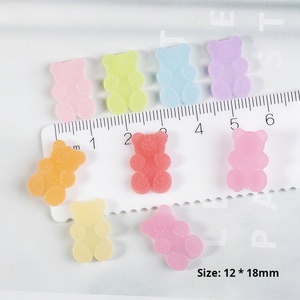 만화 젤리 거미 곰 DIY 전화 케이스 헤어 컵 스티커 플라스틱 느슨한 구슬 만들기 보석에 대한 다채로운 수지 액세서리 - Product Image 2