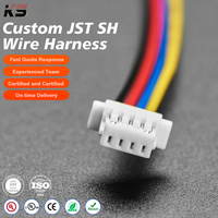 Cable JST PH a JST SH de 4 Pines, 1.25mm, Arnés de Cableado de Cobre Plateado para Sistemas de Control de Automatización Industrial