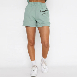 <strong>Women</strong> Beach <strong>Shorts</strong> Breathable Custom Logo Fashion Sport Luxury Blank Solid Color <strong>Knee</strong> <strong>Length</strong> <strong>Shorts</strong> <strong>Women</strong> French Terry <strong>Shorts</strong> - Product Image 3