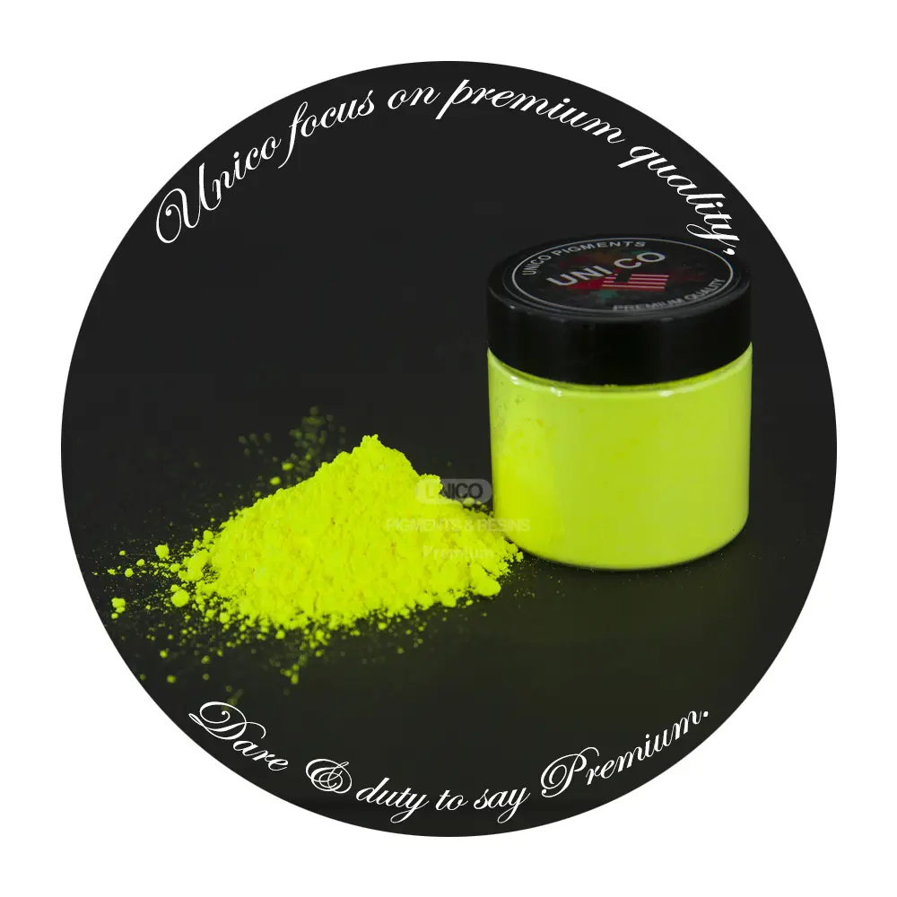 UNICO Neo Fluorescent pigments Premium Quality Yellow