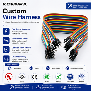 Konnra Custom High-Flexible Koperen Kern Draadkabeladapterconnector voor Industriële Huishoudelijke Apparaten IP68 Geclassificeerd 100k+ Flexibele Levensduur - Product Image 1