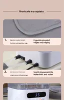 Couverture chauffante électrique en polyester lavable à température contrôlée pour la maison, les pique-niques et l'avion