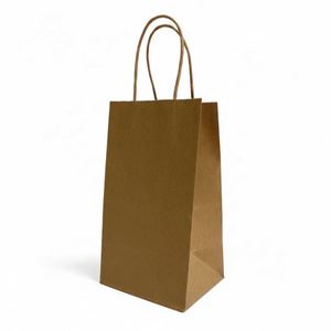 LH Low MOQ Custom Logo Factory Promotion Wholesale Eco-Friendly <b>Biodegradable</b> Recyclable Luxury Kraft Shopping <b>Paper</b> Bags Cotton - Product Image 4