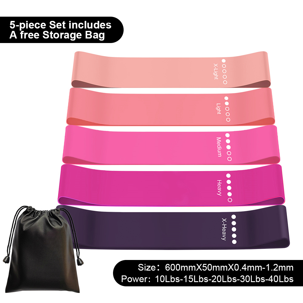 5 Multi-Color Resistance Band Set