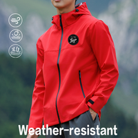 Vestes de randonnée respirantes Vestes personnalisées Logo personnalisé Vestes softshell coupe-vent de sport décontractées