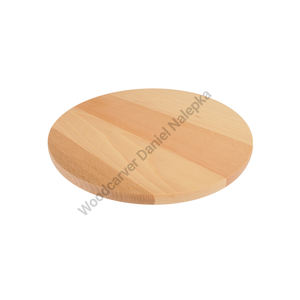 Plateau tournant écologique en bois de hêtre naturel de 30cm pour gâteau de mariage, de fête et d'événement, de restauration, de service personnalisé en gros - Product Image 1