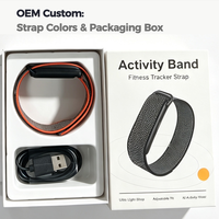 Bracelet intelligent Android personnalisé ODM sans écran, étanche IP68, suivi d'activité, détox numérique, moniteur de fréquence cardiaque, SpO2 et de sommeil