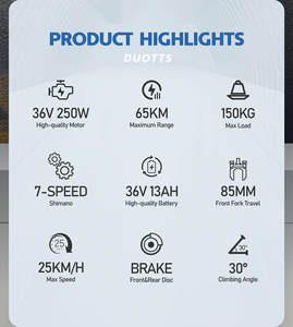 Stock UE <span class=keywords><strong>Vélo</strong></span> de Ville Électrique Hybride Duotts C29 Lite 36V 13AH <span class=keywords><strong>Vélo</strong></span> de Montagne Électrique VTT Électrique Bici Bicicletas Electrica - Product Image 6