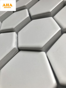 Bán Nóng Hình Lục Giác Nhọn Màu Vàng Mờ Kết Thúc Gạch Phòng Tắm Nhà Bếp Tường Lưới Trang Trí - Product Image 4