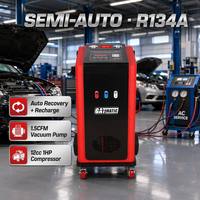 Máquina de Servicio de Aire Acondicionado Semiautomática GATmatic GM710, Recuperación y Recarga de R134a, LED, 1.5CFM, 42L/min, 12cc, 1HP, ±10g, Certificación CE