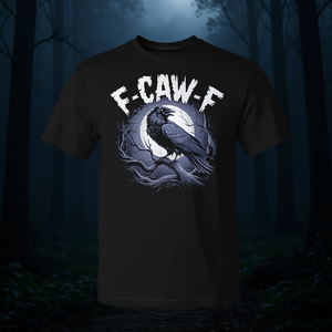 Camiseta F-Caw-F Negra Unisex con Diseño Gráfico, Ropa Promocional - Product Image 3
