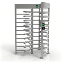 Porte tournante automatique à hauteur complète avec lecteur facial pour système de portails automatiques