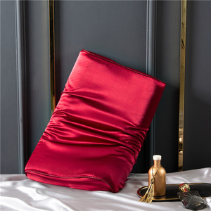 25momme 100% มัลเบอร์รี่ผ้าไหมปลอกหมอนสองด้านสำหรับน้ำยาง/หมอนเมมโมรี่โฟมไหมปลอกหมอนดีไซน์ทรงโค้งรูปคลื่น - Product Image 6