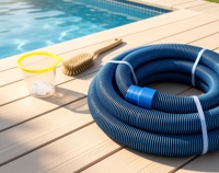 Tuyau d'aspiration flottant en PVC renforcé anti-écrasement ondulé pour nettoyeur de piscine