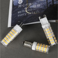 Mini ampoule LED G9, ampoule à maïs 2835 SMD2835, base G4/G9/E14, 220V, usage résidentiel, matériau céramique, garantie de 2 ans