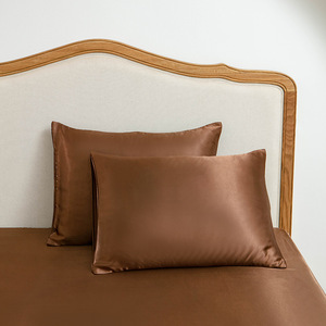 Wholesale Satin <b>Pillowcase</b> for Hair and Skin Polyester <b>Silk</b> Pillow Case with Envelope Closure - Product Image 5
