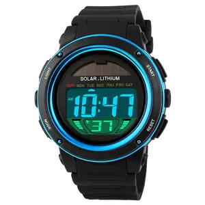 SKMEI 1096 太阳能数字运动 relojes 最佳品牌手表男士腕表