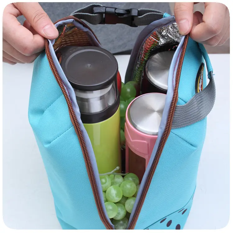 Lunch Bag Insulated Lunch Box Cooler Womenホットコールド熱Tote Bag Water耐Thermal Soft Liner Lunch Bag子供のための