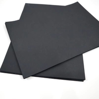 Feuille de carton écologique en pâte recyclée noire pour projets de conception de cartons pliables monobloc sur mesure