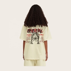 เสื้อยืดเด็ก QUATU 305Gsm เนื้อผ้านุ่มใส่สบายสำหรับฤดูร้อน พิมพ์ลาย DTF ระบายอากาศได้ดี เสื้อผ้าเด็กผู้หญิงผู้ชาย พร้อมโลโก้แบบกำหนดเอง - Product Image 1