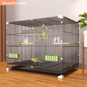 Gabbia per Uccelli in Ferro, Design Anti-Fuga, Chiusura Rinforzata a Scatto, Pieghevole, per Uccelli Piccoli, Uso Domestico, Stile Moderno e Semplice, 50 - Product Image 5