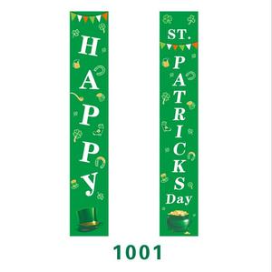 12x18 pulgadas trébol verde de doble cara pequeña arpillera Feliz Día de San Patricio trébol jardín casa bandera