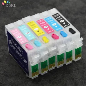 6 Colors Printer ink cartridge for Epson R265 R285 R360 RX560 Refilled ink Cartridge with Auto Reset chip